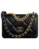 CHANEL 19 Wallet On Chain Black