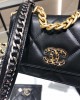 CHANEL 19 Wallet On Chain Black