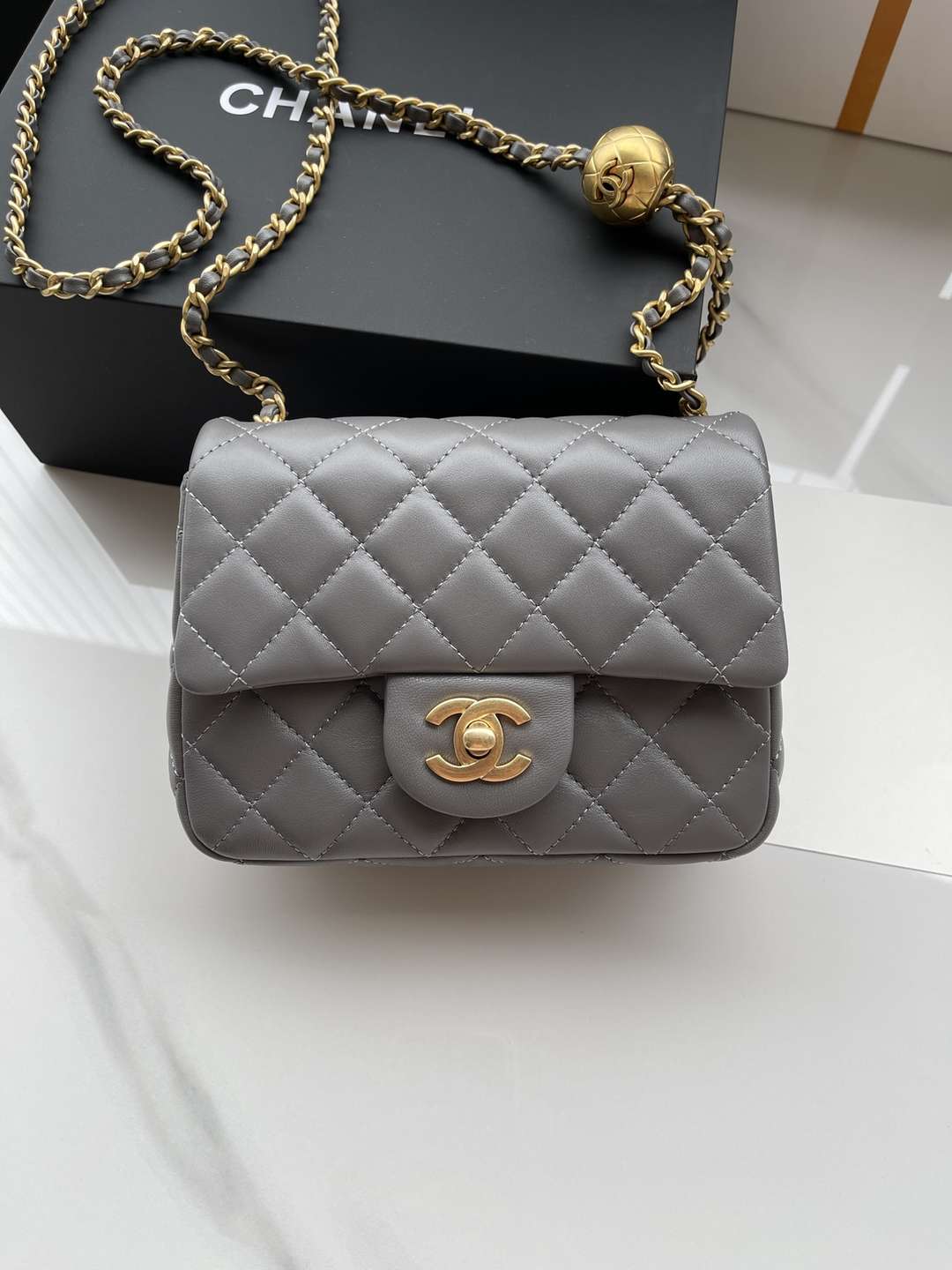 CHANEL Little Golden Ball Shoulder Bag