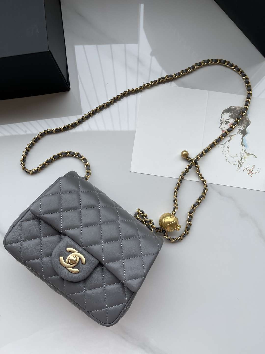 CHANEL Little Golden Ball Shoulder Bag