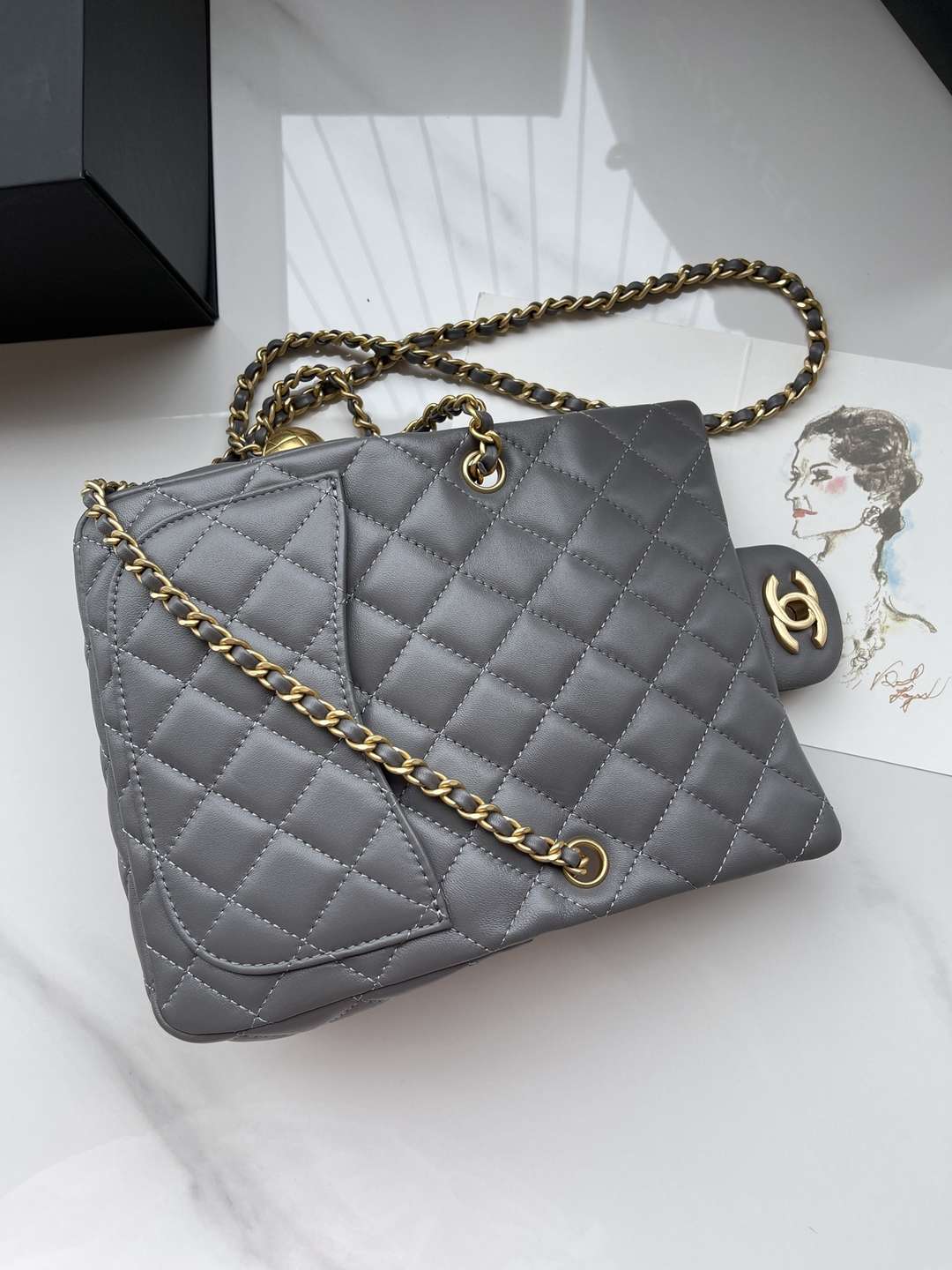 CHANEL Little Golden Ball Shoulder Bag