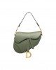 DIOR Women's Saddle Handbag Gray green