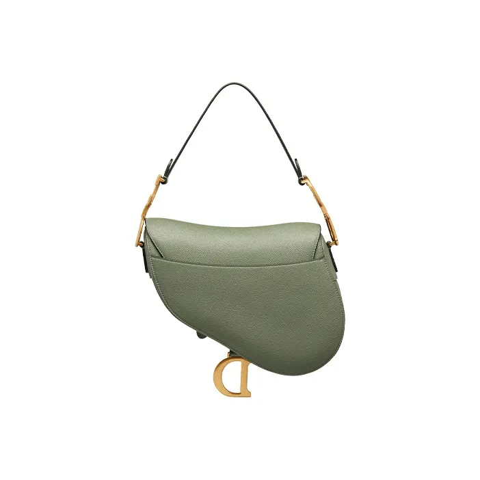 DIOR Women's Saddle Handbag Gray green