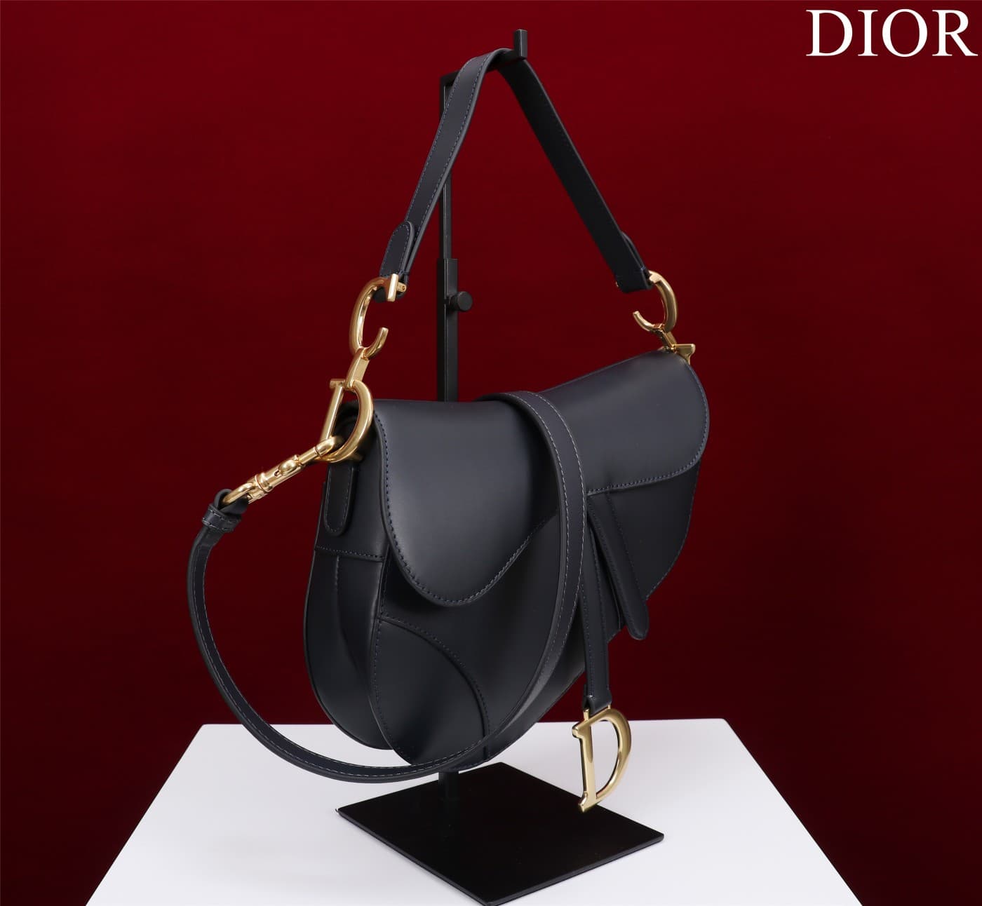 DIOR Women's Saddle Handbag black