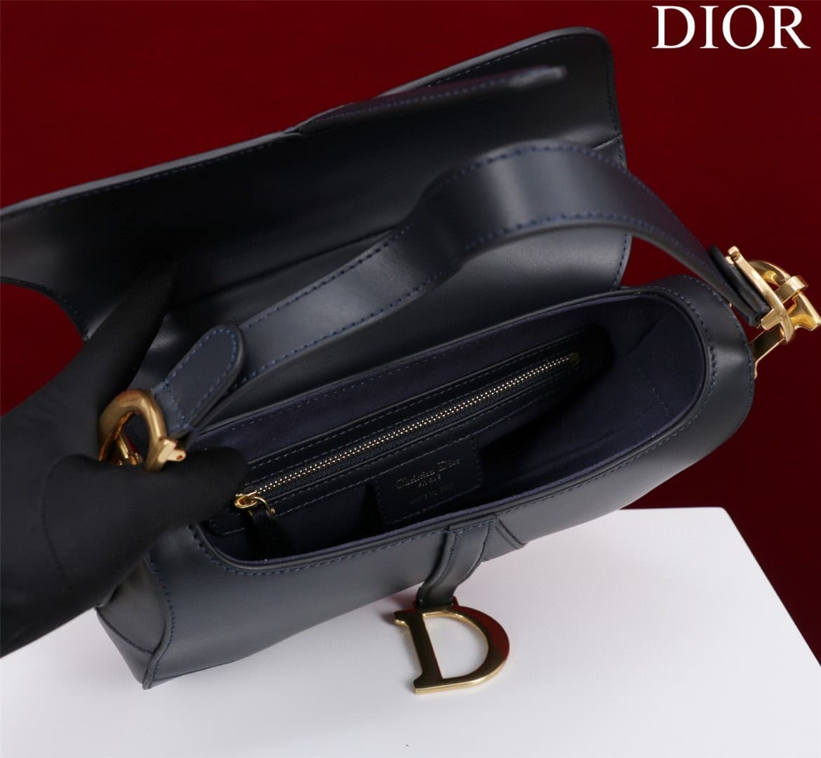 DIOR Women's Saddle Handbag black