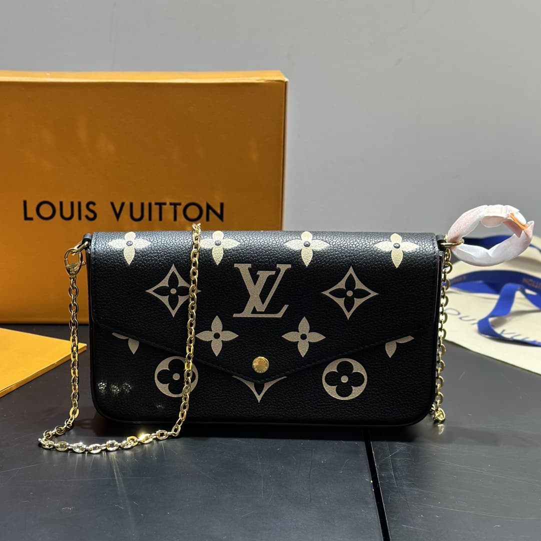 LOUIS VUITTON Women's Felicie Pochette Chain Shoulder Bag