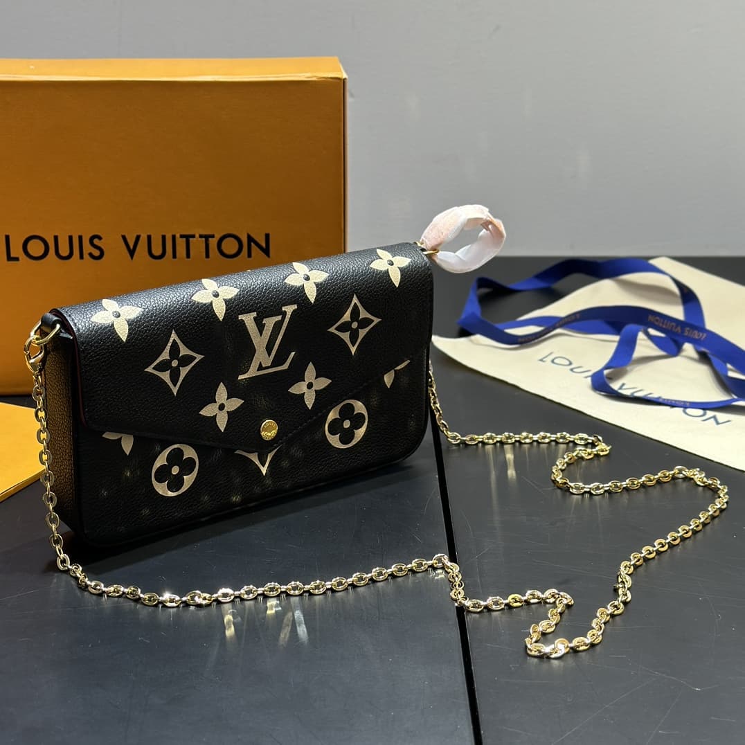 LOUIS VUITTON Women's Felicie Pochette Chain Shoulder Bag