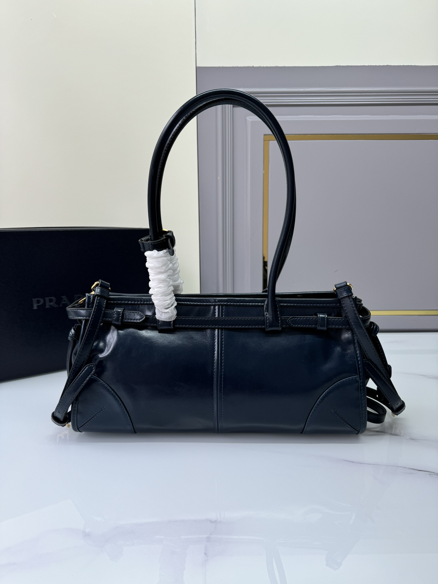 PRADA Soft Lux Bags Black