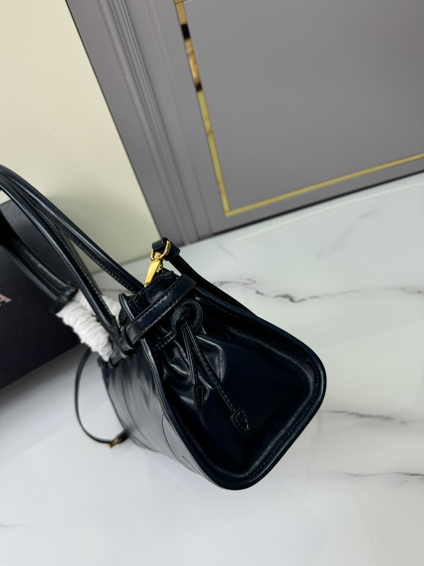 PRADA Soft Lux Bags Black