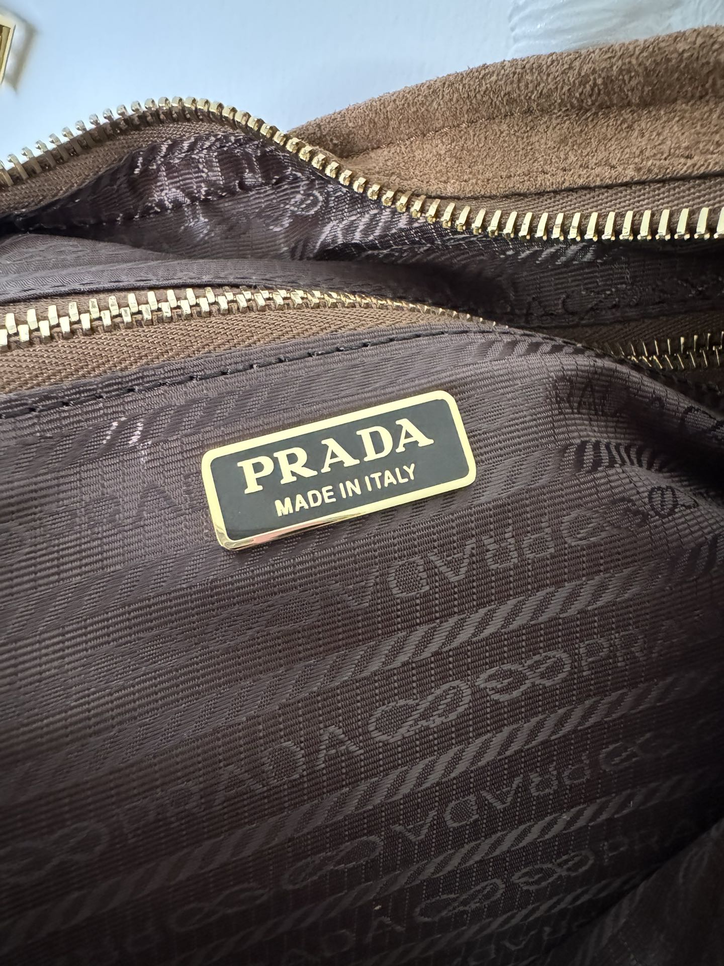 PRADA Soft Lux Bags Desert Color